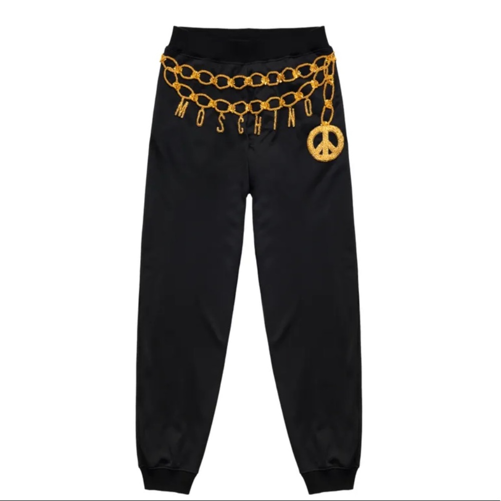 H&M x Moschino Joggers with Appliqué